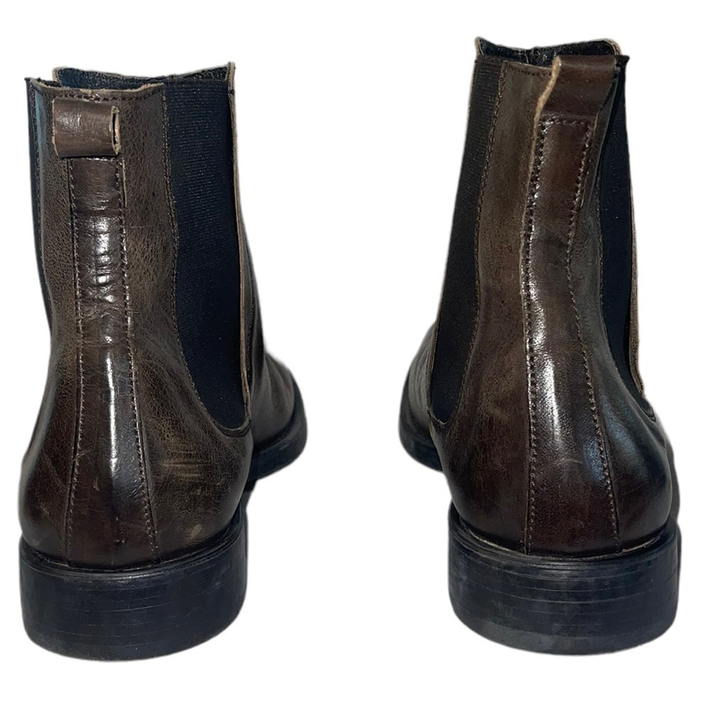 Men’s Bacco Bucci Rustic Italian Leather Chelsea Boots. Size 9.5 GUC - Picture 13 of 15